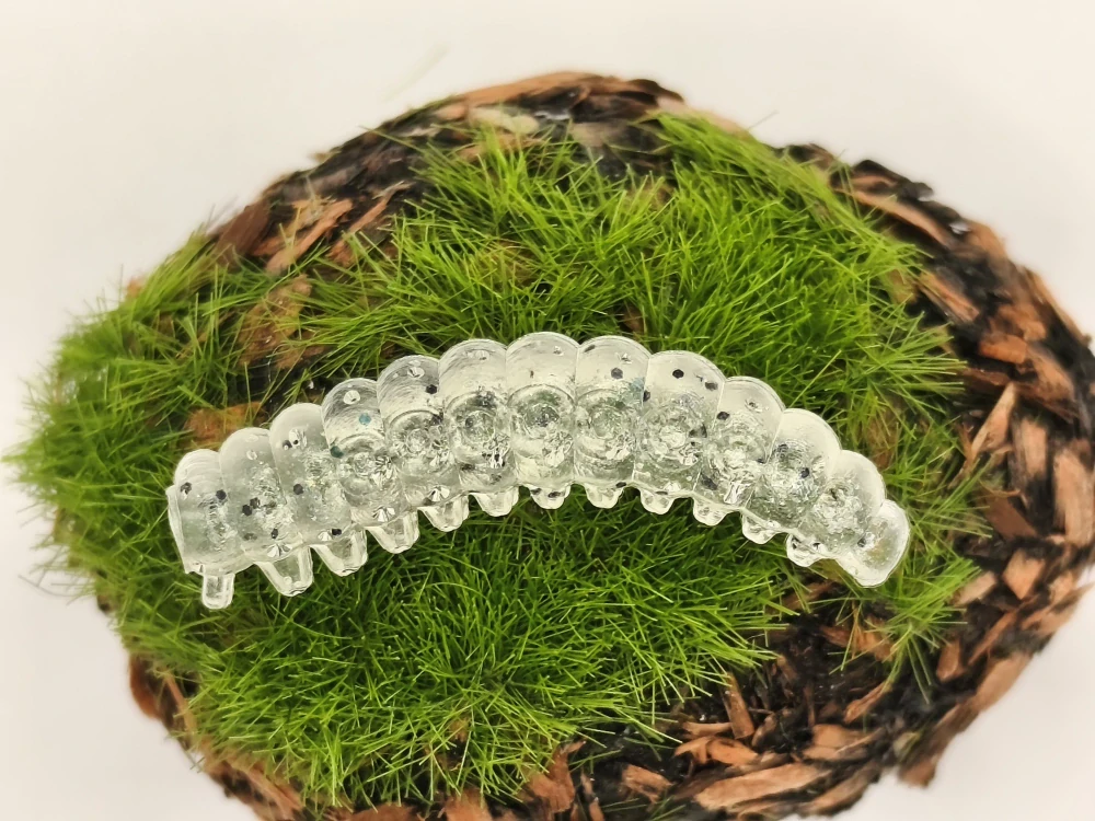 CATERPILLAR BUTTERFLY 1,2 silver transparent