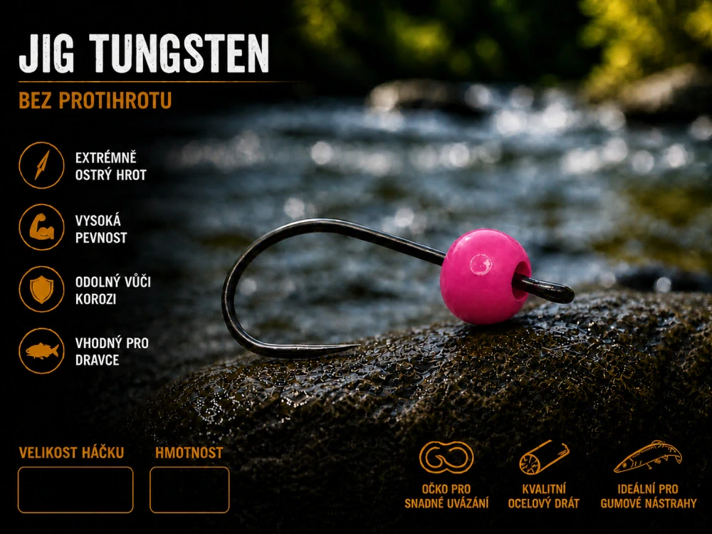 TUNGSTEN JIG B SPIN velikost 10 / 0,35g