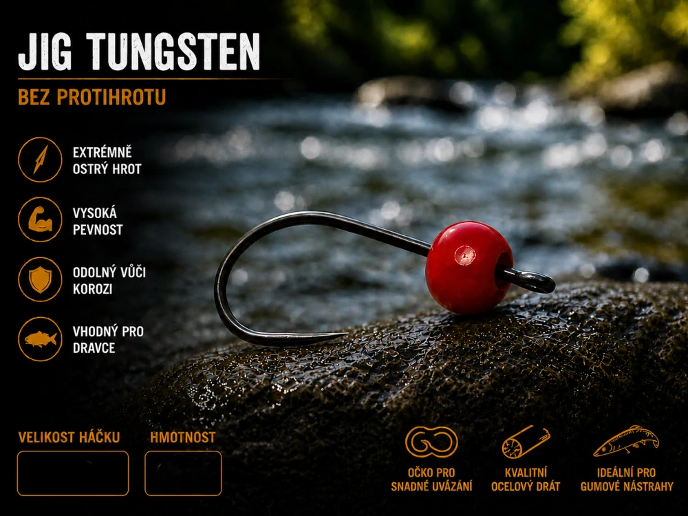TUNGSTEN JIG B SPIN velikost #6 / 1,30g