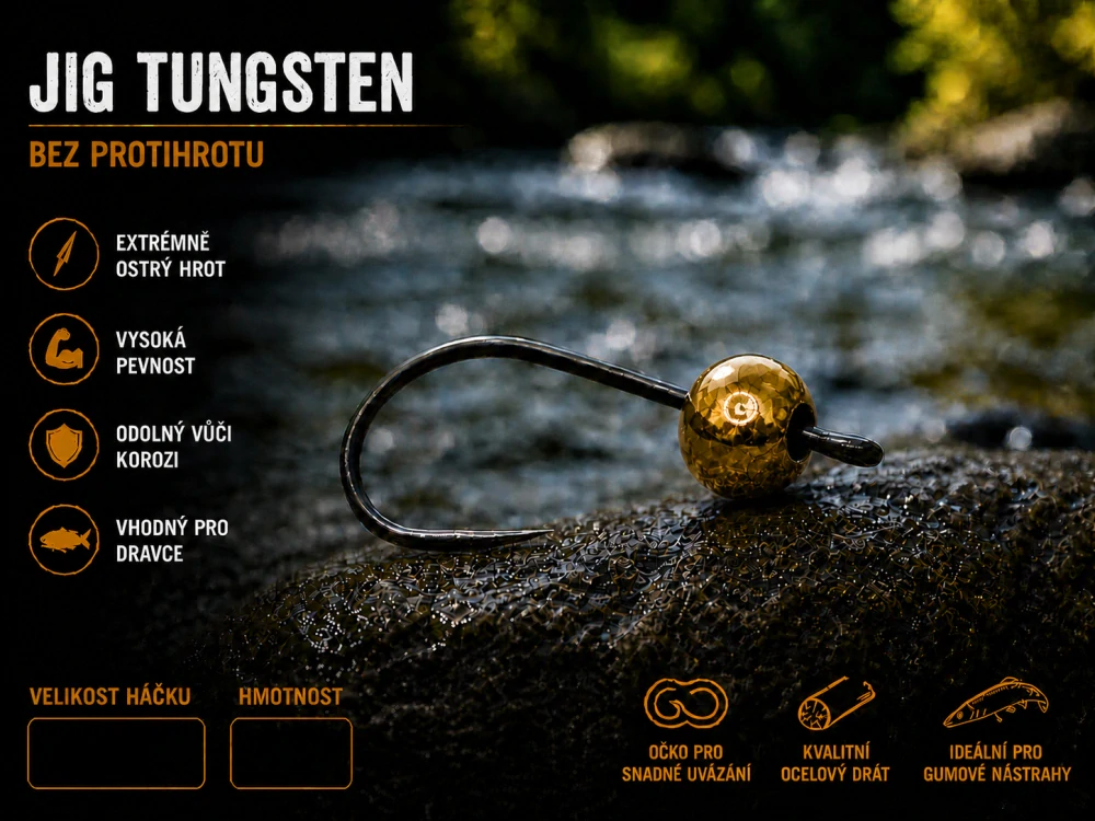 TUNGSTEN JIG B SPIN velikost #4 / 0,35g