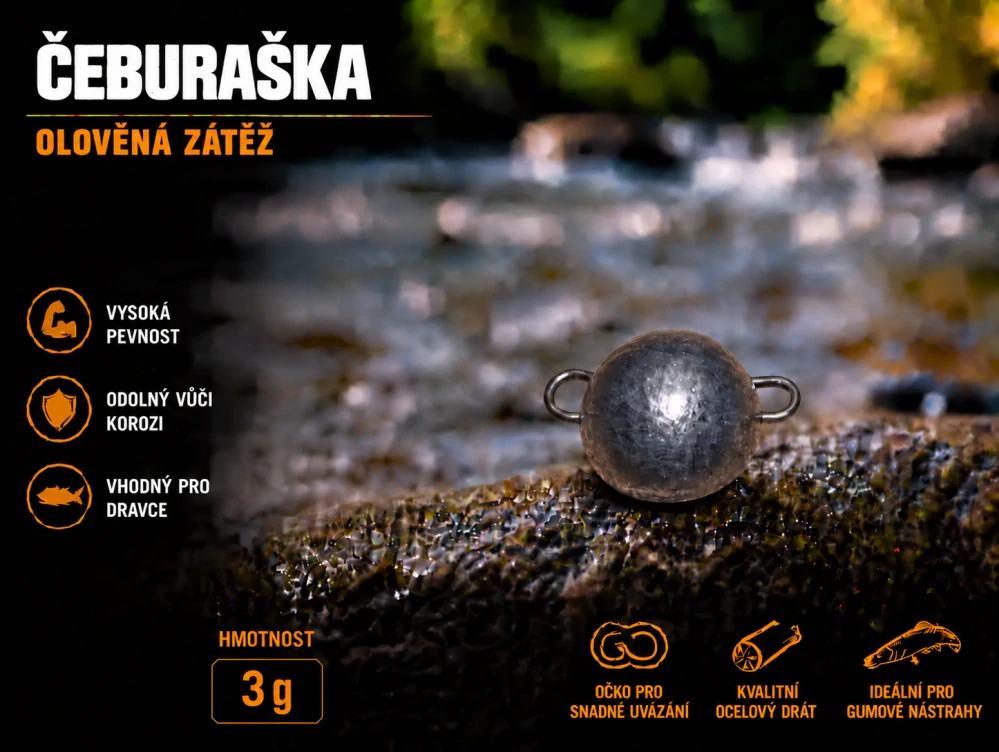 ČEBURAŠKA OLOVĚNÁ 3g