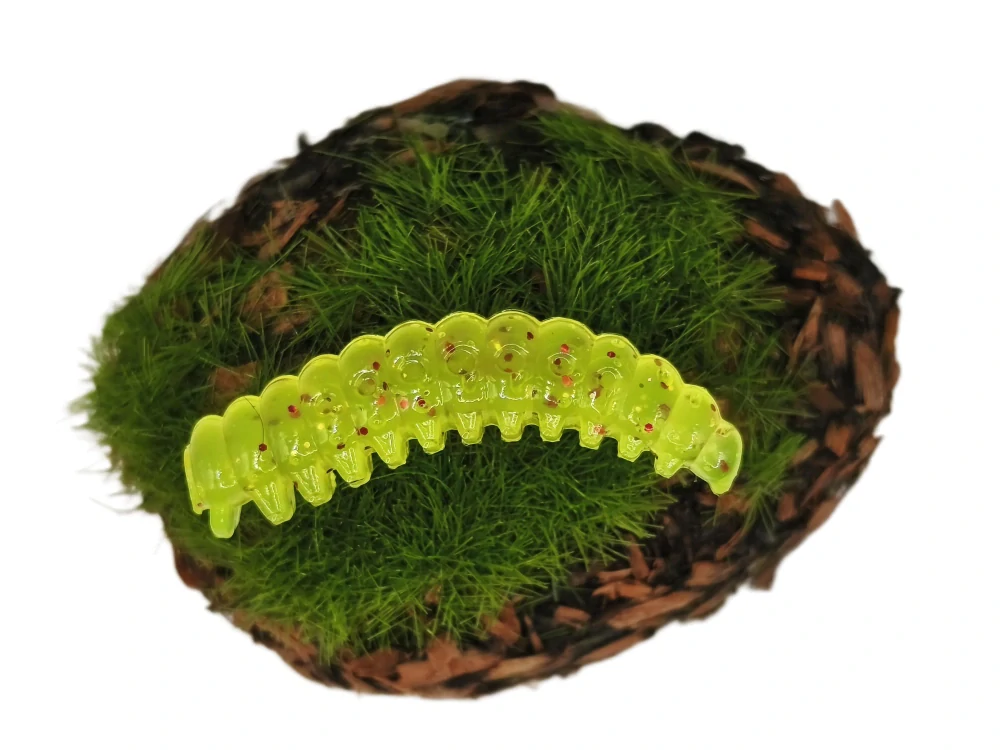 CATERPILLAR BUTTERFLY 1,2 yellow fluo