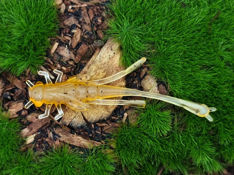 DRAGONFLY NYMPH 1,8 sand/orange transparent